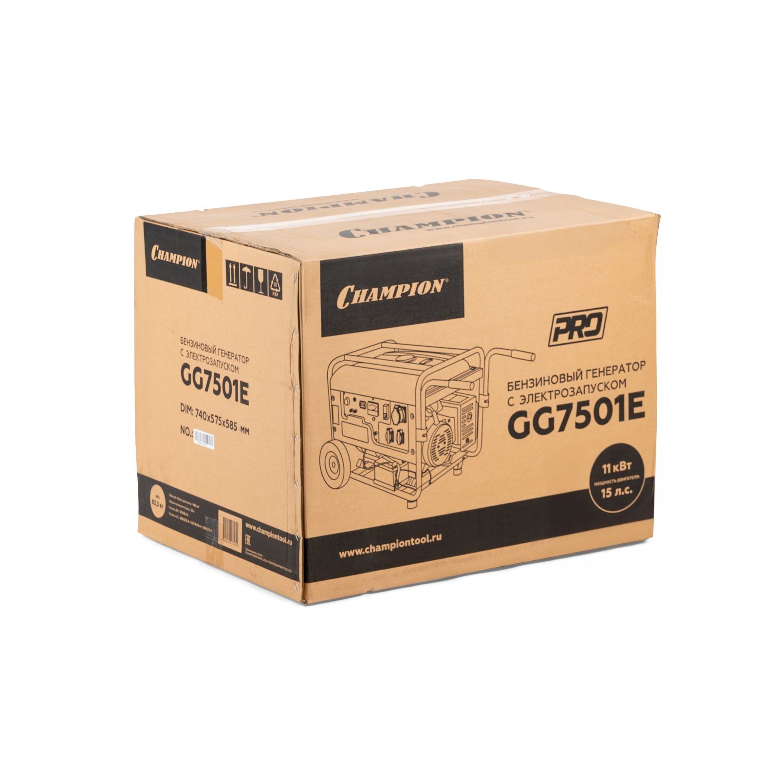 Бензиновый генератор CHAMPION GG7501E