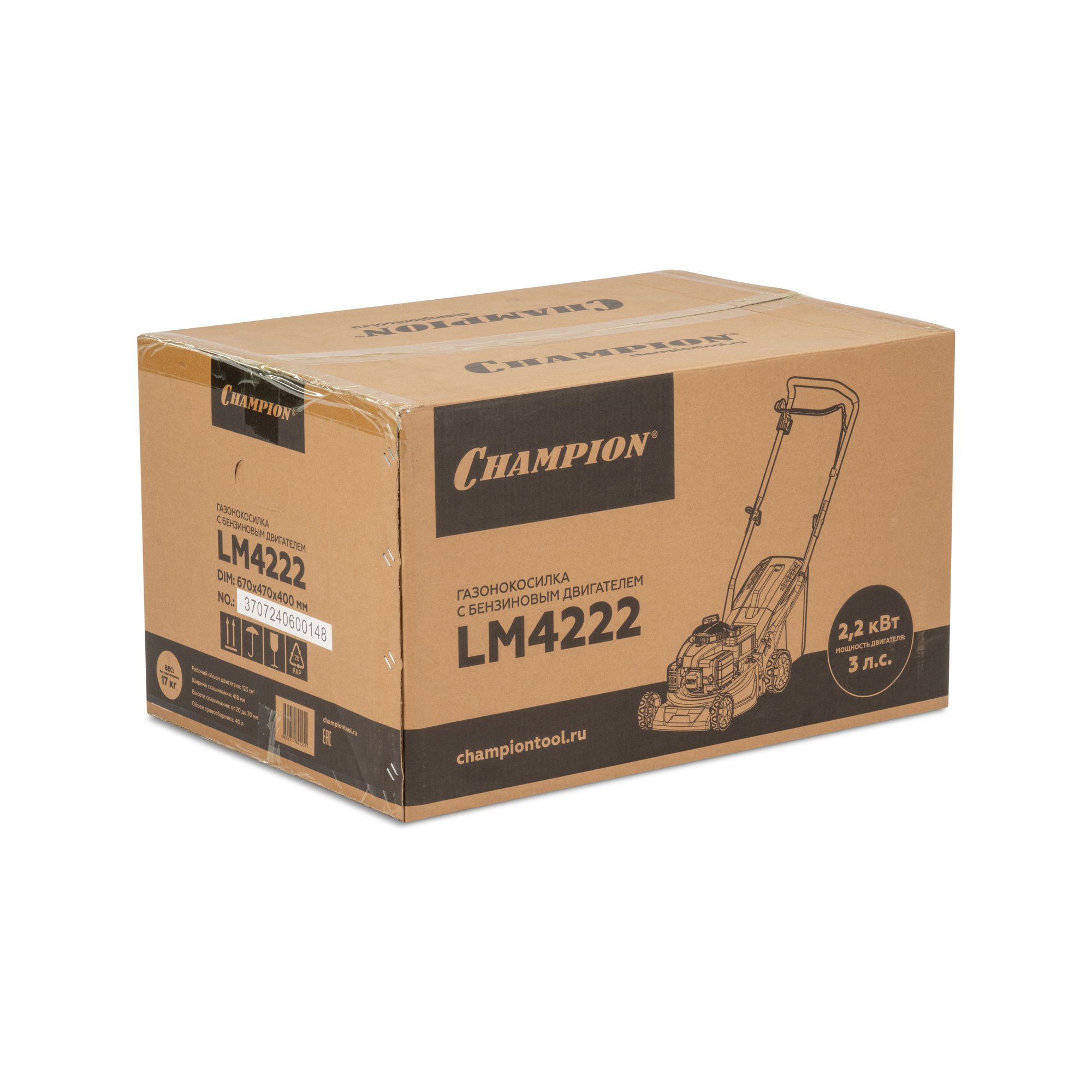 Бензиновая газонокосилка CHAMPION LM4222