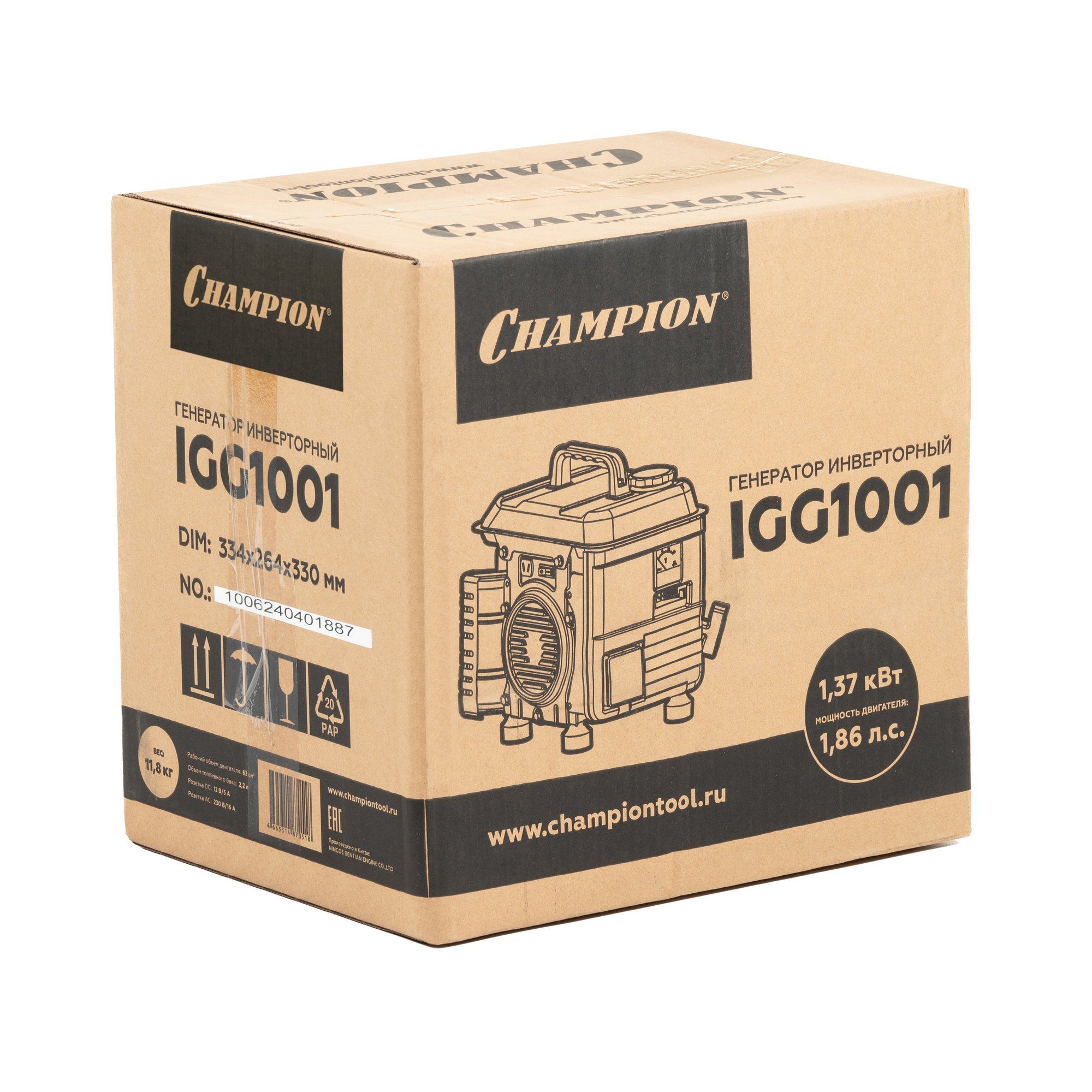 Инверторный генератор CHAMPION IGG1001