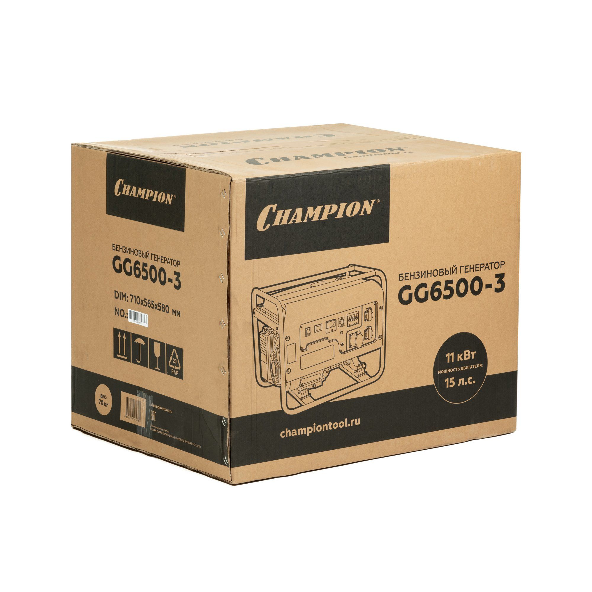 Бензиновый генератор CHAMPION GG6500-3