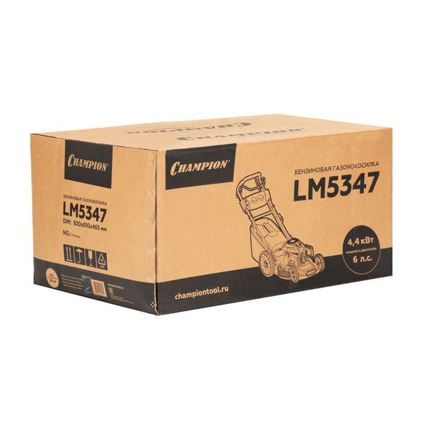 Бензиновая газонокосилка ЧЕМПИОН LM5347