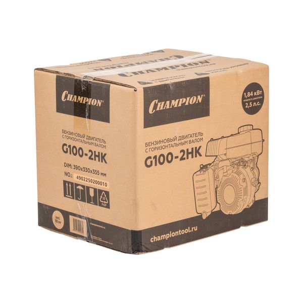 Двигатель с горизонтальным валом ЧЕМПИОН G100-2HK