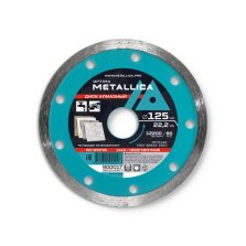 Диск алмазный по облицовочной плитке Несегментный METALLICA Optima 125х22.23, H=7мм