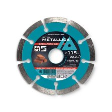 Диск алмазный по бетону, кирпичу Сегментный METALLICA Optima 115х22.23, H=7мм