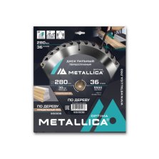 Диск пильный твердосплавный по дереву  продольный METALLICA Optima 280x30 мм, 36 зубов, Т=3,0 мм