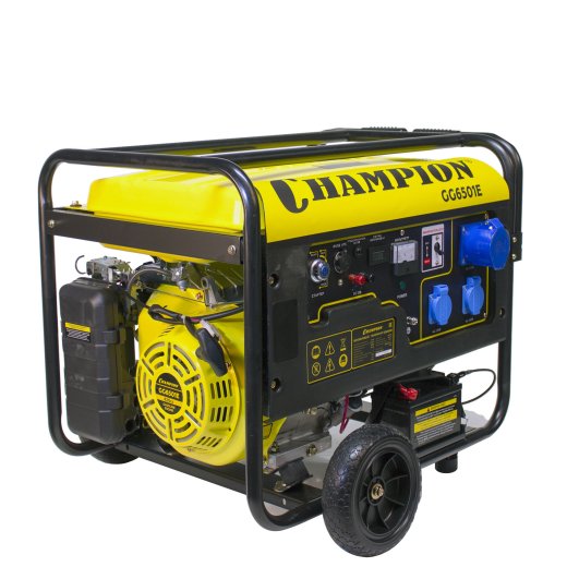 Изображение Генератор бензиновый Champion GG6501E+ATS c автозапуском, 5 кВт