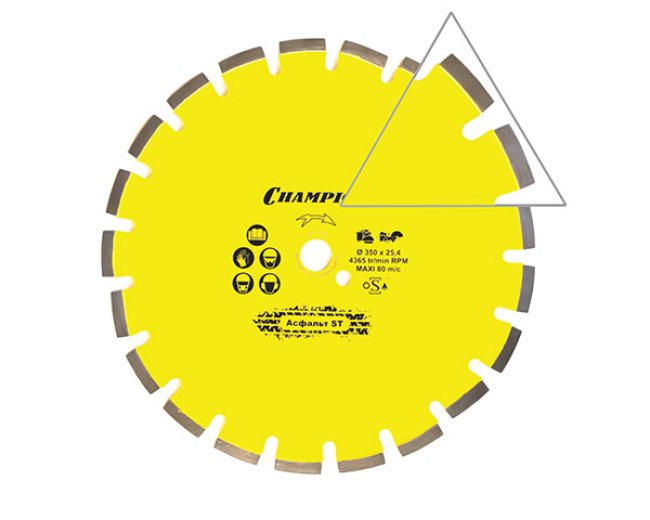 Изображение Диск алмазный CHAMPION асфальт ST Asphafight, С1606