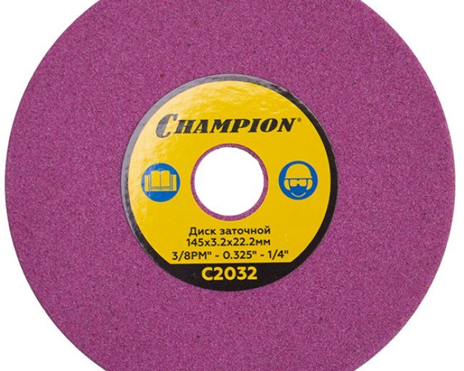 Диск заточной CHAMPION (3/8PM&qout;,0,325&qout;,1/4) 145х3,2х22,2 для станка C2001, C2032