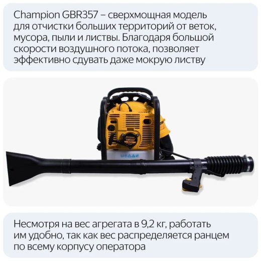 Изображение Бензиновая воздуходувка Champion GBR357