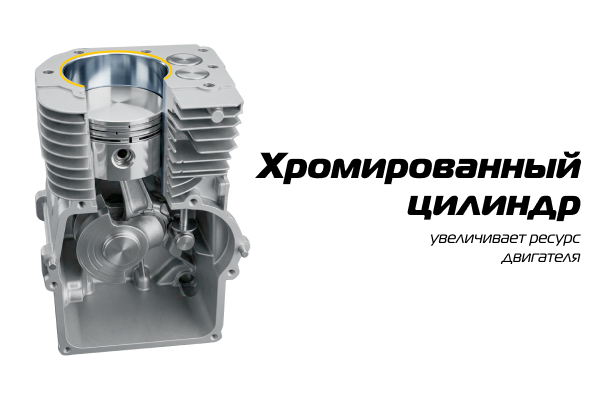 GBR333 Хромированный цилиндр двигателя